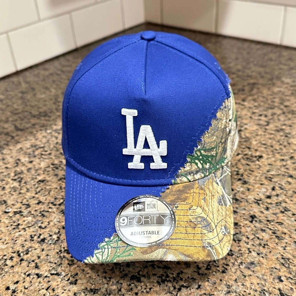 Los Angeles Dodgers Tear Away Realtree Camo New Era 9FORTY Hat Snapback New